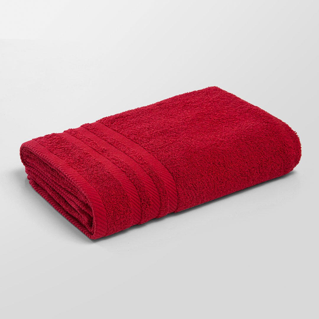 Toalla Rojo 70x140cm para el Cuerpo Fondo Entero Muy Suave - Imagen 2