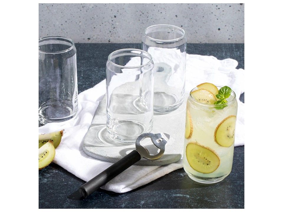 Vaso High Ball Estilo Lata 16 oz Cristar - Imagen 5