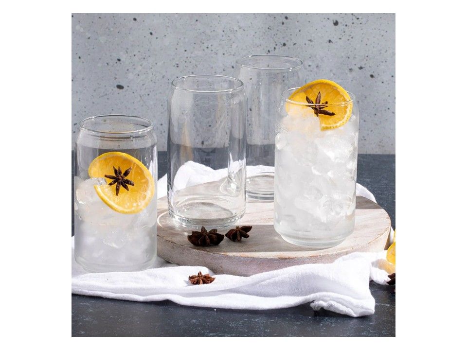 Vaso High Ball Estilo Lata 12 oz Cristar - Imagen 3