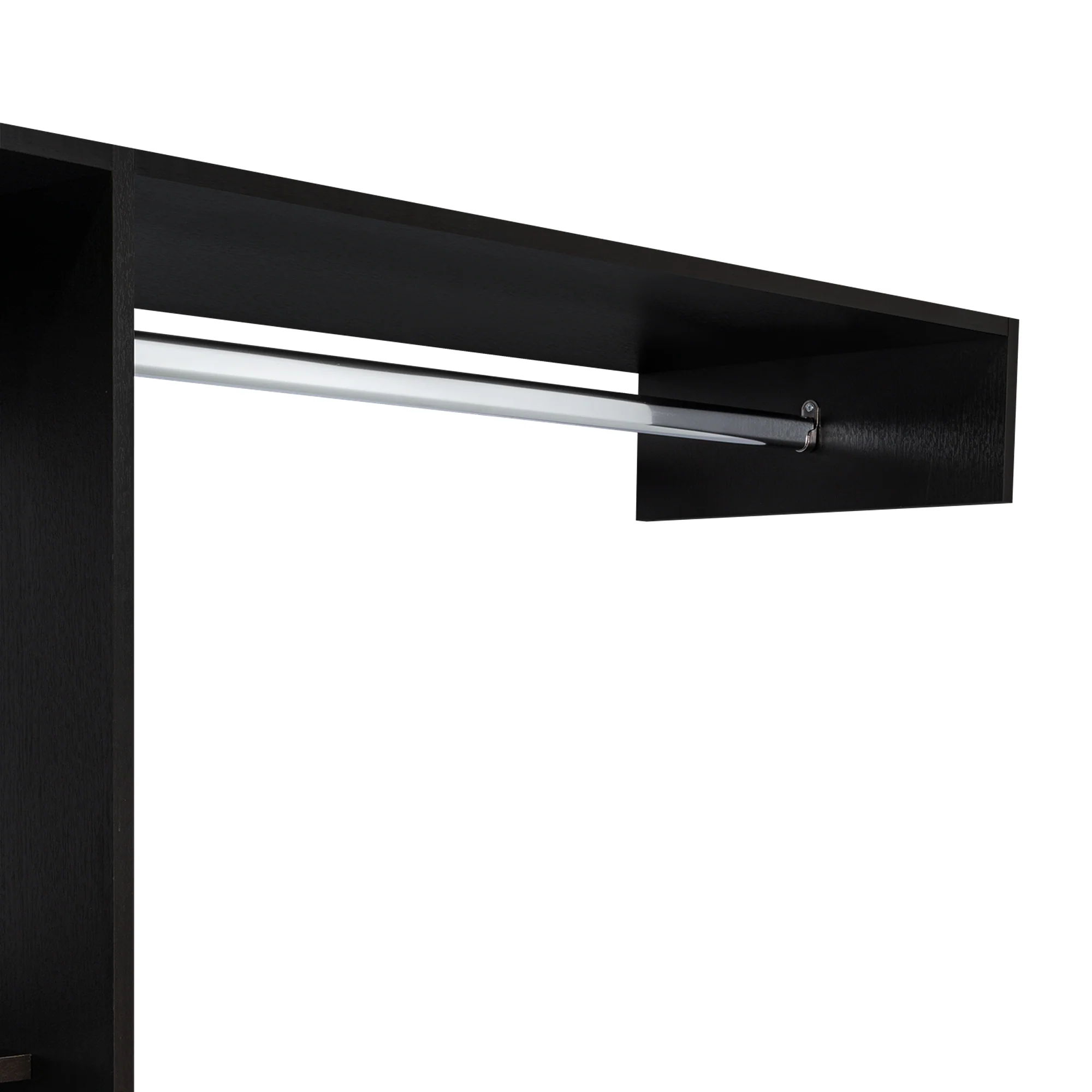 Closet Manchester Wengue 150x210cm con 1 Cajones con 4 Entrepaños - Imagen 6