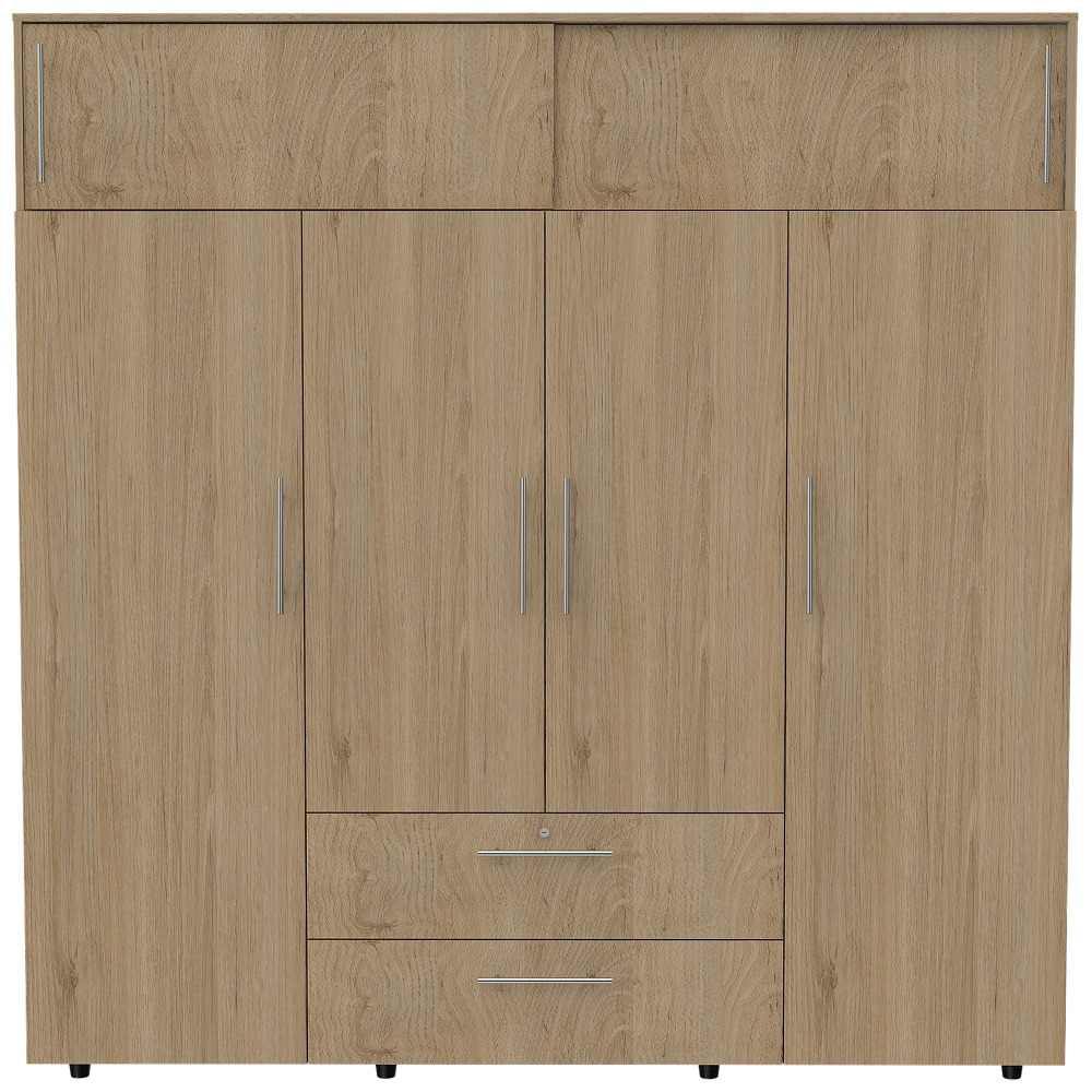Closet Luque Rovere 200x204cm con 3 Cajones con 3 Entrepaños