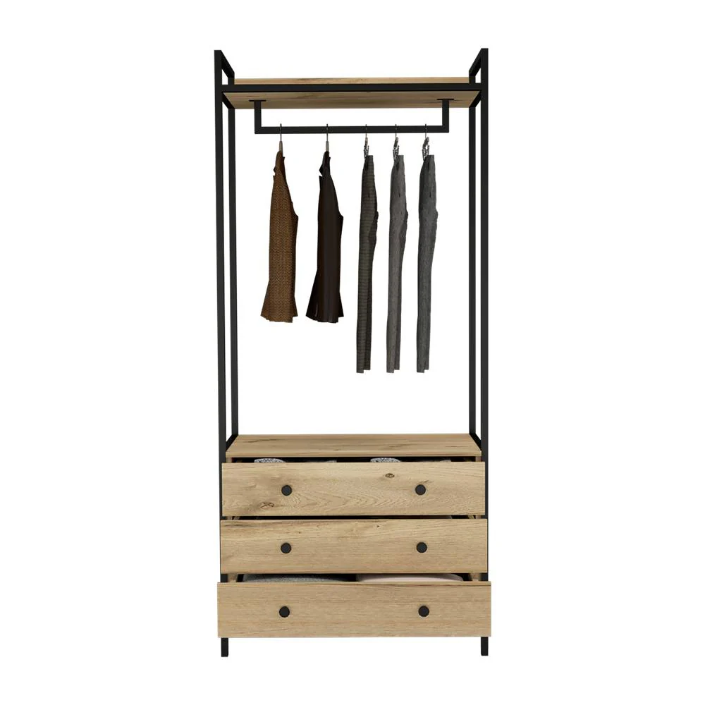 Closet Dreams Duna 80x180cm con 3 Cajones sin Entrepaños - Imagen 3