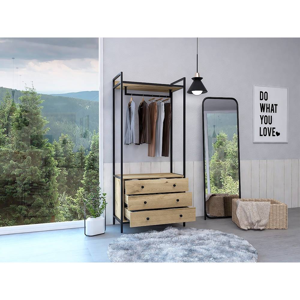 Closet Dreams Duna 80x180cm con 3 Cajones sin Entrepaños - Imagen 5