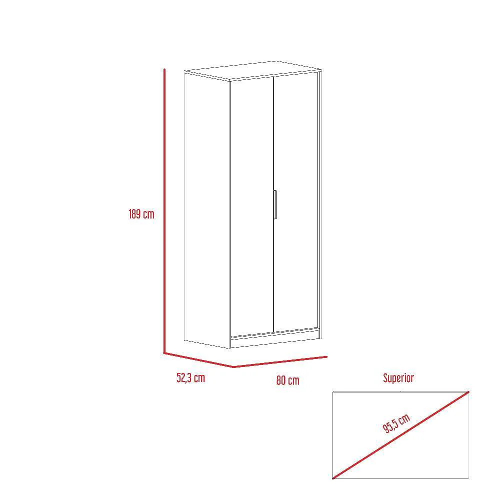 Closet Col Gales 80 cm con Dos Puertas - Imagen 4