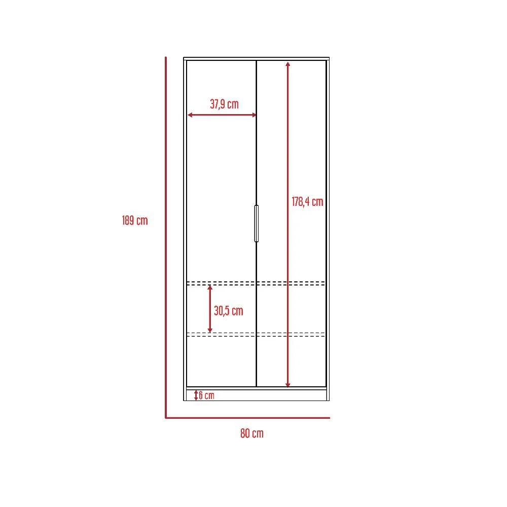 Closet Col Gales 80 cm con Dos Puertas - Imagen 5