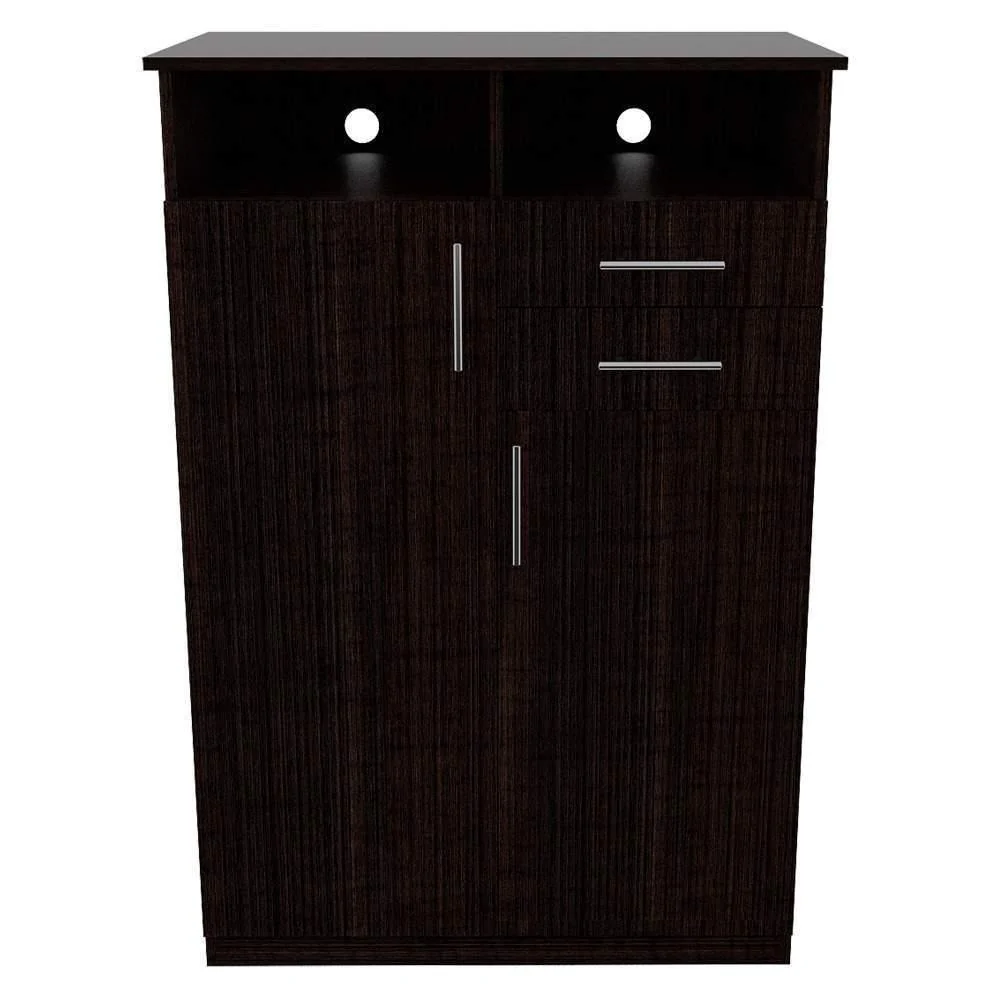 Closet Eco Wengue 83 cm con Dos Puertas y Dos Cajones