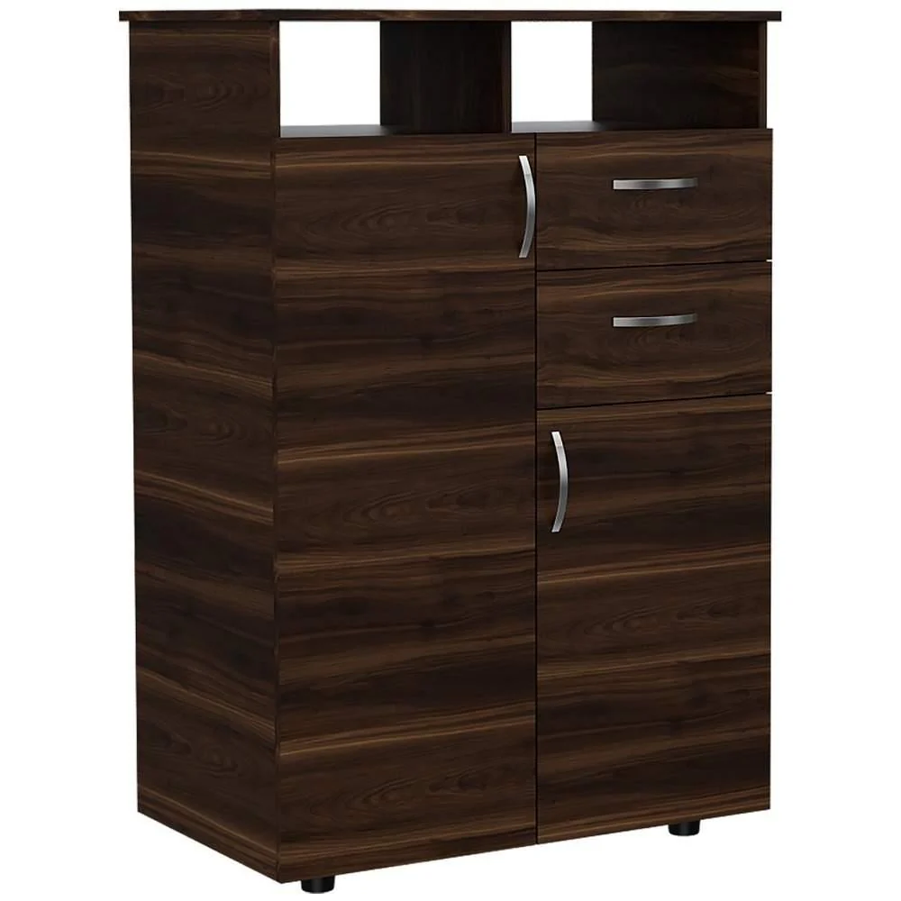 Closet Ponova Habano 83 cm con Dos Puertas y Dos Cajones