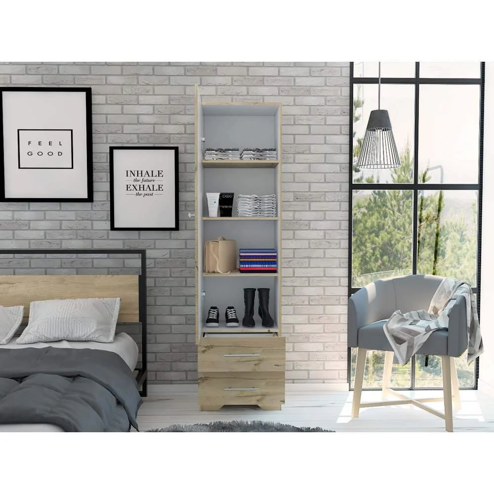 Closet Chic Duna 48 cm con Espejo, Una Puerta y Dos Cajones - Imagen 4