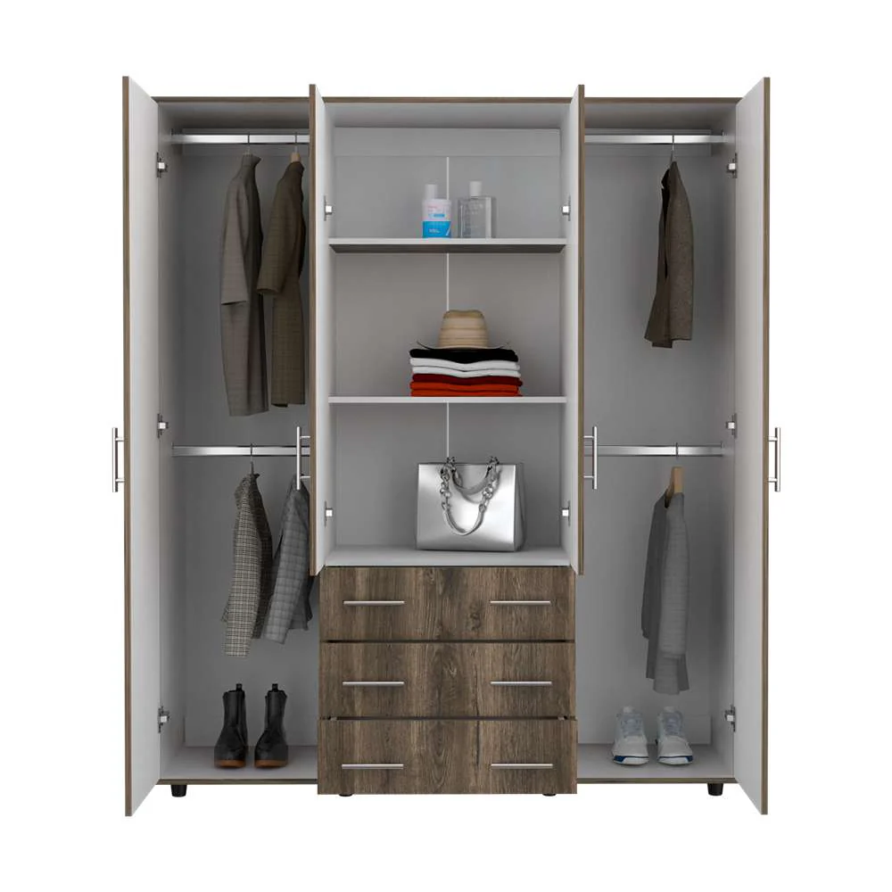 Closet Fontan Bellota 150 cm con Cuatro Puertas y Tres Cajones - Imagen 4