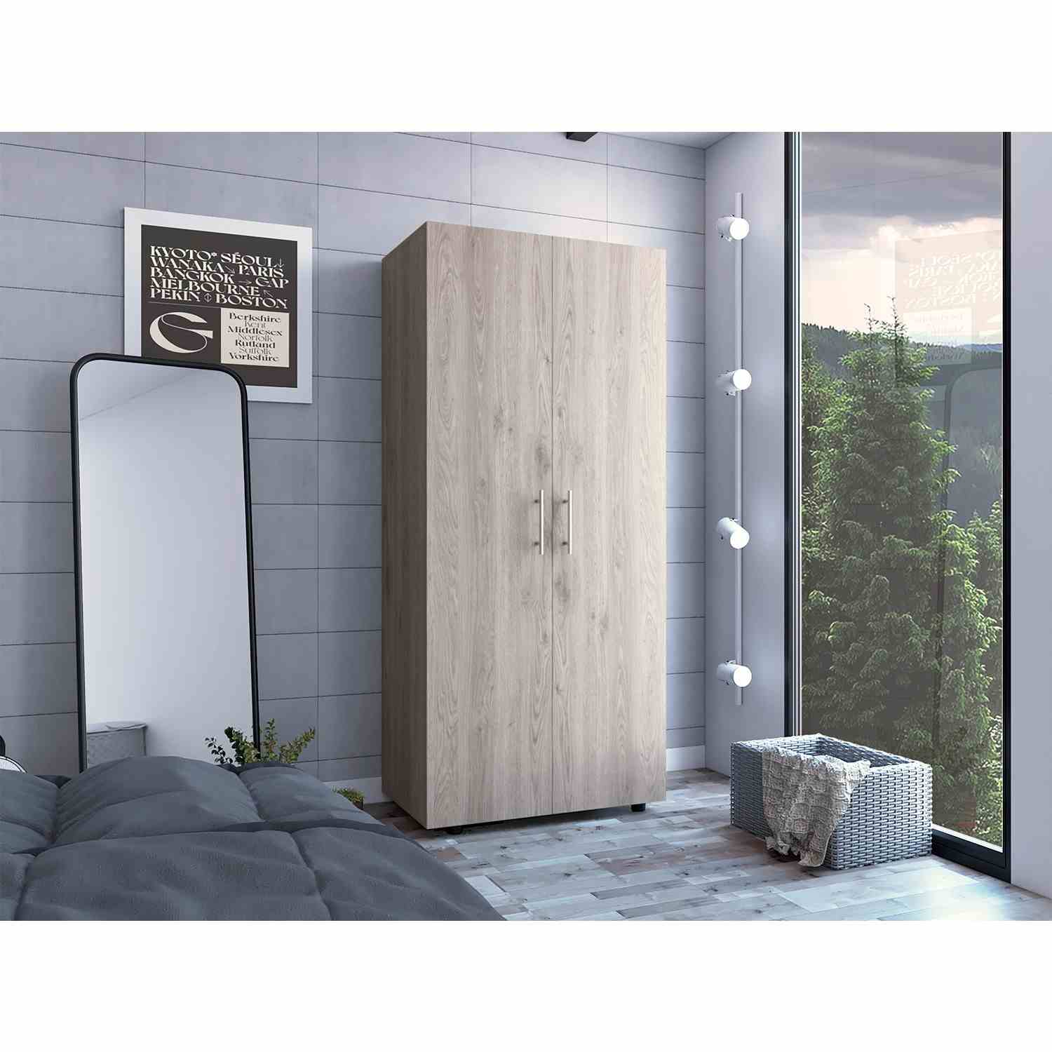 Closet Tera Bardolino 80x180cm sin Cajones con 3 Entrepaños - Imagen 5