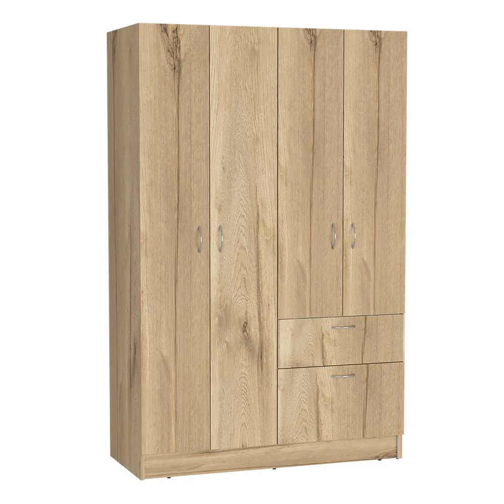 Closet Vaupés Duna y Blanco 108 cm con Cinco Puertas y Un Cajón