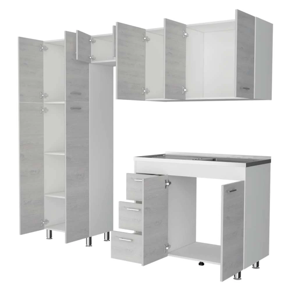 Cocina Ferreti Artiko 220 cm Derecha con Mesón - Imagen 2