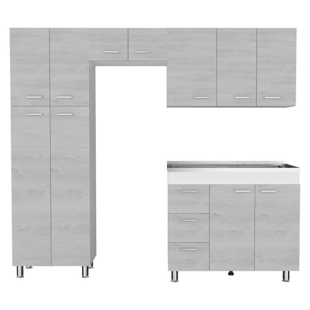 Cocina Ferreti Artiko 220 cm Derecha con Mesón - Imagen 3