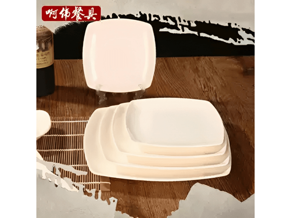 Plato Cuadrado Melamina 18 cm - Imagen 2