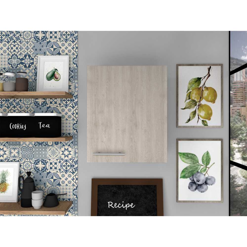 Mueble Auxiliar Manchester Ceniza 50 cm con Una Puerta - Imagen 4