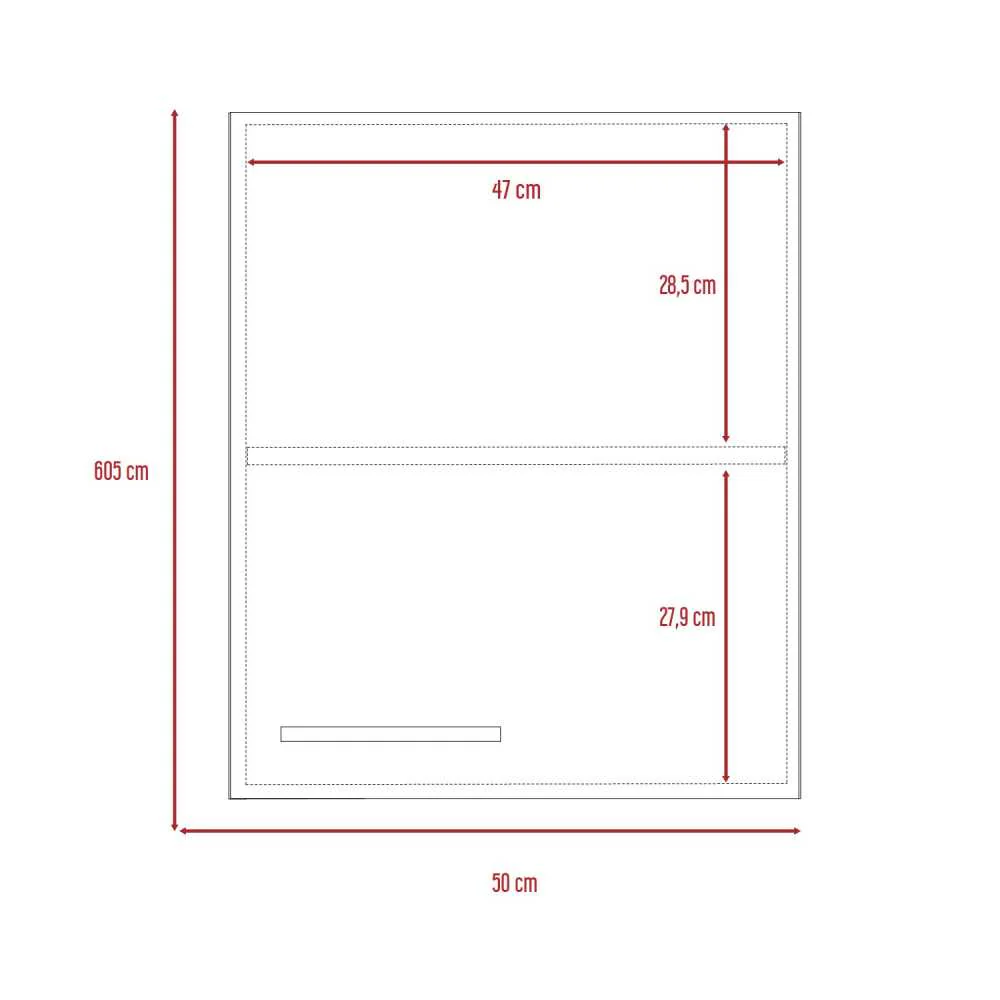 Mueble Auxiliar Manchester Ceniza 50 cm con Una Puerta - Imagen 6
