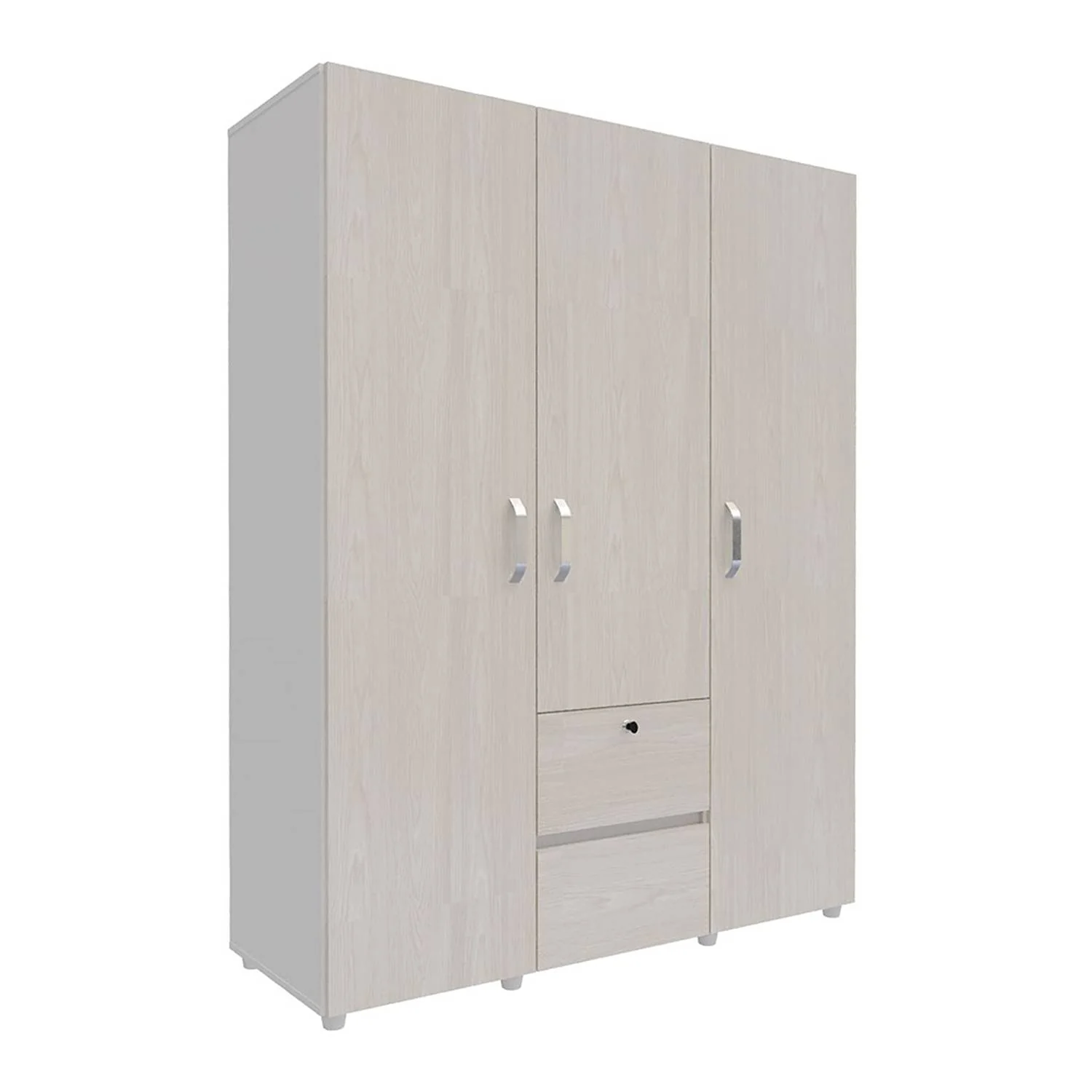 Closet Safa Niebla 140x180cm con 4 Cajones con 3 Entrepaños