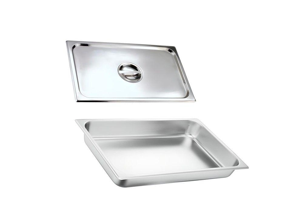 Bandeja de Acero Inoxidable Con Tapa 8.5 Litros